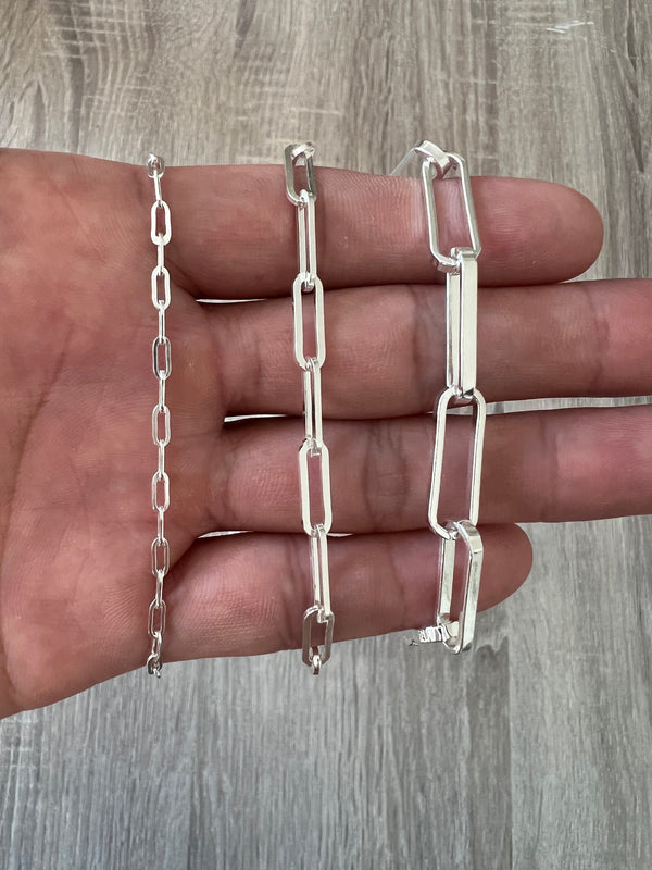 Sterling Silver Paper Clip Chain (Small) | PennyweightsJewelry